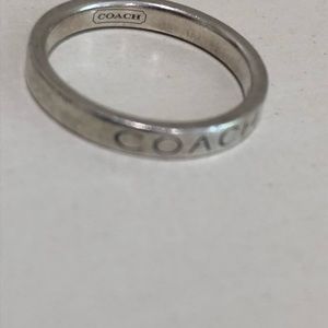 Coach silver ring. Prob size 6